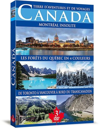 Canada - Montréal insolite / Les forêts du Québec en 4 couleurs / De Toronto à Vancouver à bord du Transcanadien (3 DVD)
