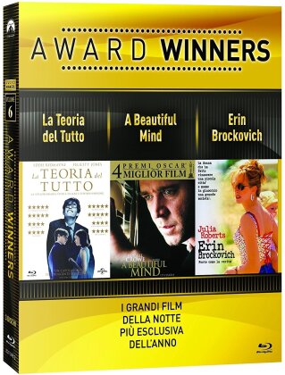 Award Winners - Volume 6 - La teoria del tutto / A Beautiful Mind / Erin Brockovich (3 Blu-rays)