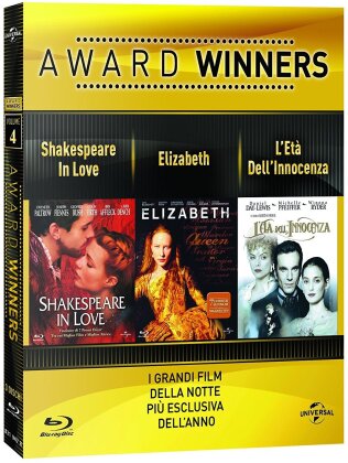 Award Winners - Volume 4 - Shakespeare in Love / Elizabeth / L'età dell'innocenza (3 Blu-rays)