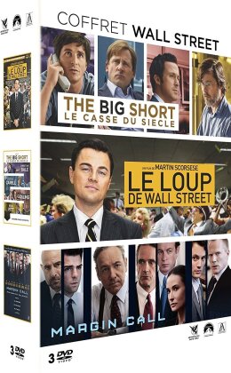 Coffret Wall Street - Le loup de Wall-Street / The Big Short / Margin Call (3 DVDs)