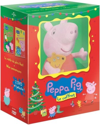 Peppa Pig - Le coffret (1 peluche, 2 DVDs)