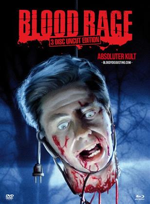 Blood Rage (1987) (Cover B, Uncut Edition, Mediabook, Blu-ray + 2 DVD)