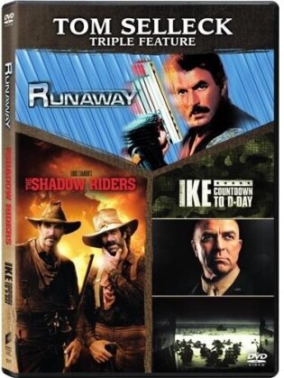 Runaway / The Shadow Riders / Ike: Countdown to D-Day (Tom Selleck Triple Feature, 3 DVDs)