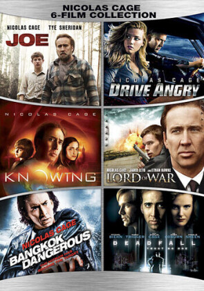 Joe / Drive Angry / Knowing / Lord Of War / Bangkok Dangerous / Deadfall (Nicolas Cage 6-Film Collection, 2 DVDs)