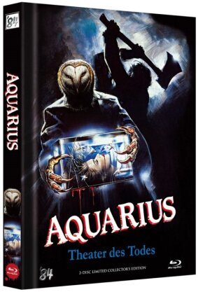 Aquarius - Theater des Todes (1987) (Cover A, Collector's Edition, Edizione Limitata, Mediabook, Blu-ray + DVD)