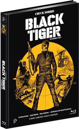 Black Tiger - Der schwarze Tiger (1978) (Cover A, Edizione Limitata, Mediabook, Uncut, Blu-ray + DVD)