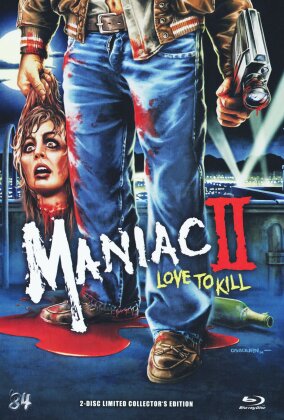 Maniac 2 - Love to Kill (1982) (Cover A, Collector's Edition, Limited Edition, Mediabook, Uncut, Blu-ray + DVD)