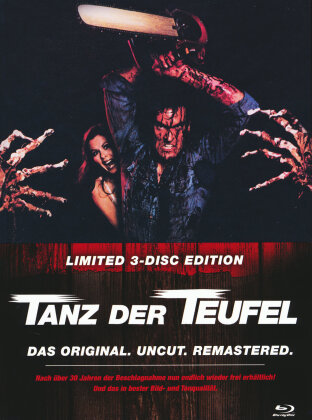 Tanz der Teufel (1981) (Cover B, Limited Edition, Mediabook, Remastered, Uncut, 3 Blu-rays)