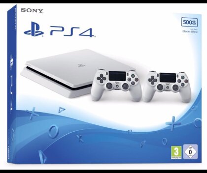 Sony Playstation 4 500GB SLIM weiß + 2 Controller