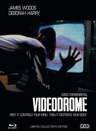 Videodrome (1983) (Cover B, Director's Cut, Cinema Version, Limited Collector's Edition, Mediabook, Blu-ray + 2 DVDs)
