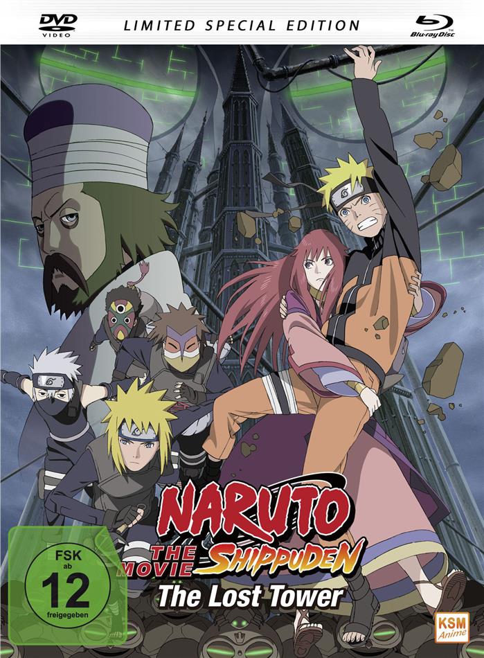 Naruto Shippuden - The Movie - The Lost Tower (2010) (Édition Collector Spéciale, Mediabook, Blu-ray + DVD)