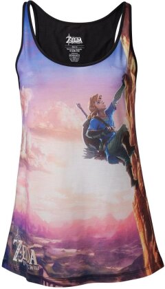 The Legend of Zelda Breath of the Wild: All Over Link Climbing - Female Top - Grösse L