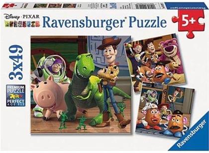 Disney Toy Story - Woody & Rex (3 X 49 PC Puzzles)