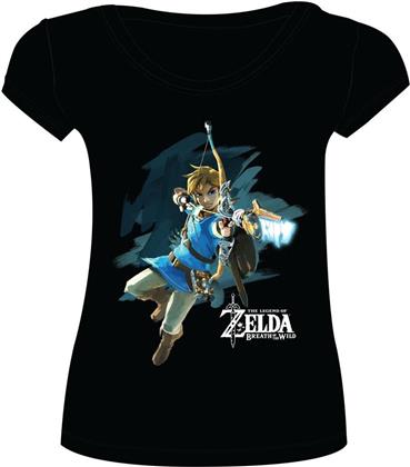 The Legend of Zelda Breath of the Wild: Link with Arrow - Girlie T-Shirt