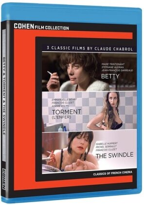 Betty / Torment / The Swindle - 3 Classic Films by Claude Chabrol (Cohen Film Collection, 3 Blu-ray)