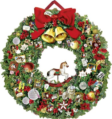 Festlicher Weihnachtskranz. Christmassy Wreath. La couronne de Noël