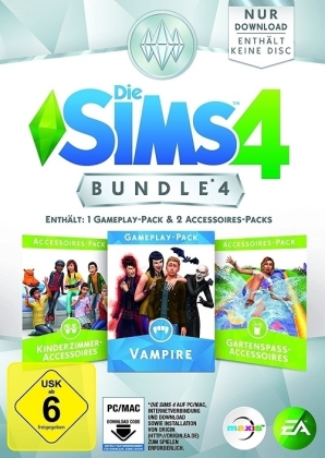 Die Sims 4 ADDON Bundle Pack 4 - Kinderzimmer/Vampire/Gartenspaß