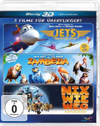 Jets / Zambezia / Nix wie weg vom Planeten Erde (3 Blu-ray 3D (+2D))