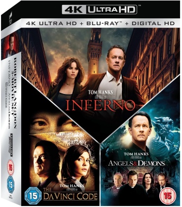 Robert Langdon 3-Movie Collection - Inferno / The Da Vinci Code / Angels & Demons (3 4K Ultra HDs + 3 Blu-ray)