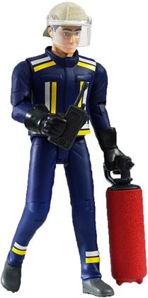 Bruder 60100 - Feuerwehrmann mit Helm, Handschuhe, Zubehör