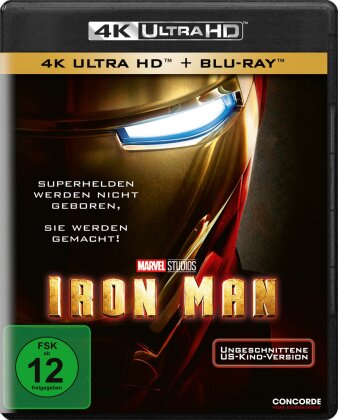Iron Man (2008) (Uncut, 4K Ultra HD + Blu-ray)
