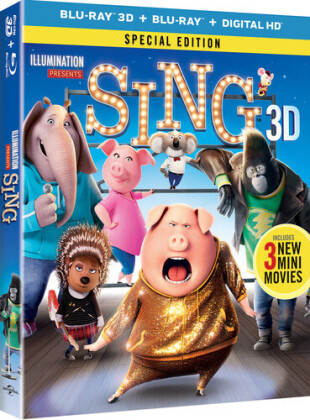 Sing (2016) (2016) (Special Edition, Blu-ray + Blu-ray 3D)