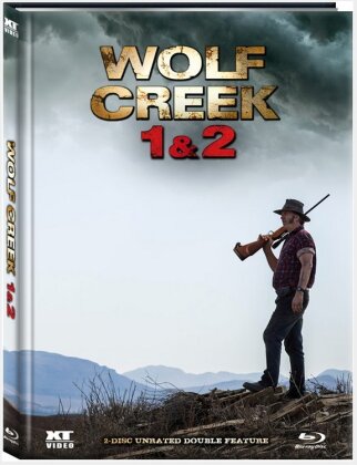 Wolf Creek - 1 & 2 (Limited Edition, Mediabook, Unrated, 2 Blu-rays)