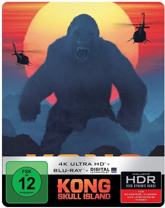 Kong: Skull Island (2017) (Steelbook, 4K Ultra HD + Blu-ray)