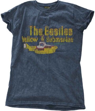 The Beatles Ladies T-Shirt - Yellow Submarine Nothing Is Real Snow Wash (Wash Collection)