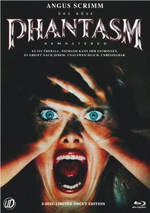 Phantasm (1979) (Cover A, Edizione Limitata, Mediabook, Versione Rimasterizzata, Uncut, Blu-ray + 2 DVD)