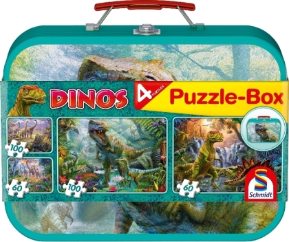 Puzzle-Box Dinos 2x60 Teile 2x100 Teile