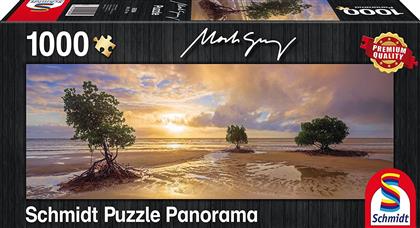 Mark Gray: Cape Tribulation, Daintree National Park, Queensland, Australia - Panoramapuzzle 1000 Teile
