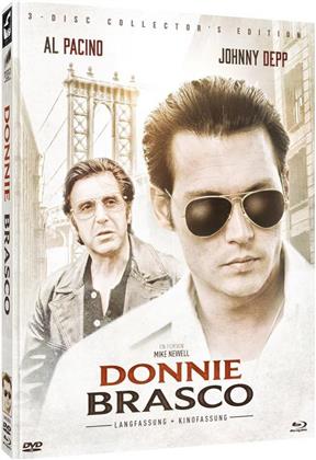 Donnie Brasco (1997) (Cover B, Cinema Version, Limited Collector's Edition, Long Version, Mediabook, 2 Blu-rays + DVD)