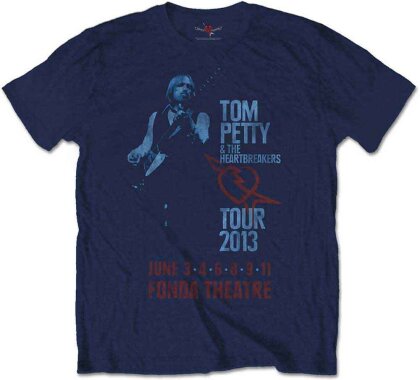 Tom Petty & The Heartbreakers Unisex T-Shirt - Fonda Theatre (Soft Hand Inks) - Taille S
