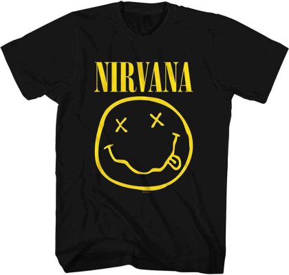 Nirvana Unisex T-Shirt - Yellow Happy Face