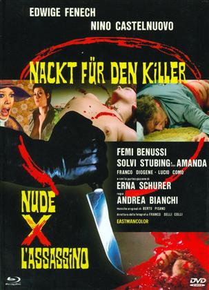 Nackt für den Killer - Nude x l'assassino (1975) (Eurocult Collection, Cover A, Édition Limitée, Mediabook, Uncut, Blu-ray + DVD)
