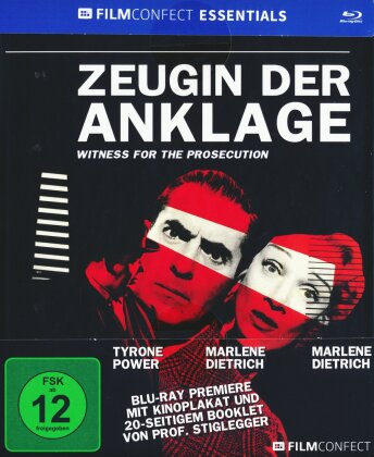 Zeugin der Anklage (1957) (Filmconfect Essentials, s/w, Mediabook)