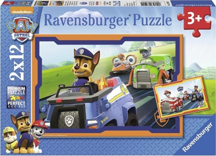 Paw Patrol im Einsatz - 2 x 12 Teile Puzzles