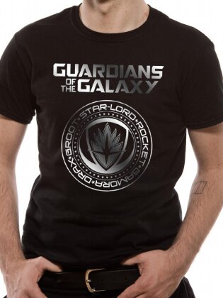 Guardians of The Galaxy Vol 2: Crest Silver Foil - T-Shirt [S] - Grösse S