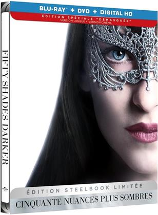 Cinquante nuances plus sombres (2017) (Édition Spéciale "Démasquée", Cinema Version, Limited Edition, Long Version, Steelbook, Blu-ray + DVD)