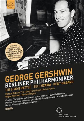 Berliner Philharmoniker, Sir Simon Rattle & Seiji Ozawa - Berliner Philharmoniker & George Gershwin (Euro Arts, 3 DVDs)
