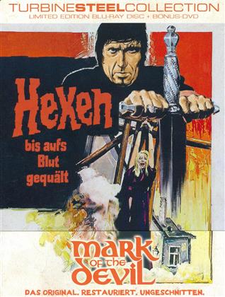 Hexen bis aufs Blut gequält - Mark of the Devil (1970) (FuturePak, Turbine Steel Collection, Edizione Limitata, Edizione Restaurata, Uncut, Blu-ray + DVD)