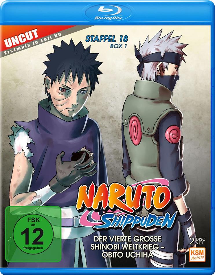 Naruto Shippuden - Staffel 18 Box 1 (Uncut, 2 Blu-rays)
