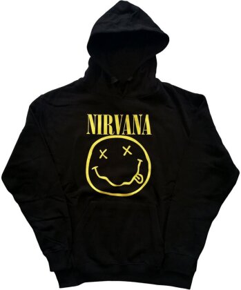 Nirvana: Yellow Happy Face - Unisex Pullover Hoodie