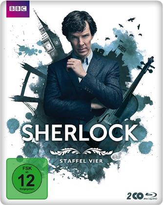 Sherlock - Staffel 4 (BBC, Edizione Limitata, Steelbook, 2 Blu-ray)