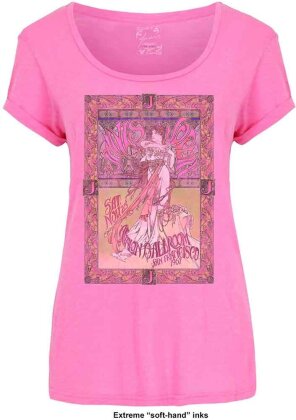 Janis Joplin Ladies T-Shirt - Avalon Ballroom '67 (Soft Hand Inks)
