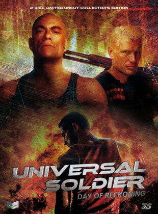 Universal Soldier - Day of Reckoning (2012) (Cover B, Collector's Edition, Edizione Limitata, Mediabook, Uncut, Blu-ray 3D (+2D) + DVD)