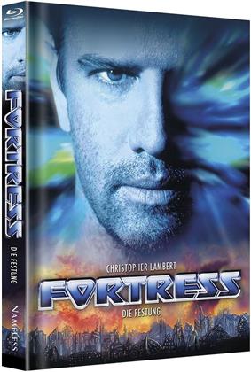 Fortress - Die Festung (1992) (Cover B, Limited Edition, Mediabook, Uncut, Unrated, Blu-ray + DVD)
