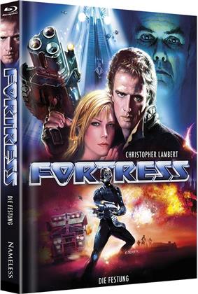 Fortress - Die Festung (1992) (Cover C, Edizione Limitata, Mediabook, Uncut, Unrated, Blu-ray + DVD)
