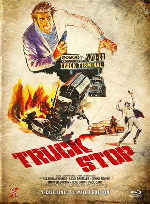 Truck Stop (1974) (Cover B, Edizione Limitata, Mediabook, Uncut, Blu-ray + DVD)